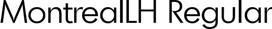 MontrealLH Regular font - MontrealLHRegular.ttf