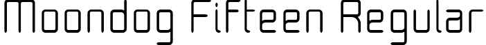 Moondog Fifteen Regular font - MOON15.ttf