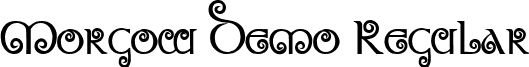 Morgow Demo Regular font - MOD.ttf