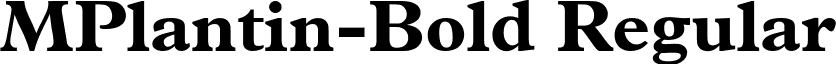 MPlantin-Bold Regular font - MPLANTI1.ttf