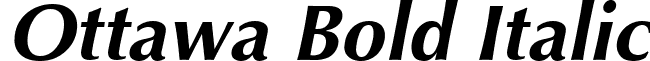 Ottawa Bold Italic font - OttawaBoldItalic.ttf