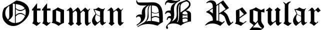 Ottoman DB Regular font - Ottoman-RegularDB.ttf