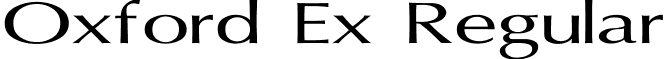 Oxford Ex Regular font - OxfordEx.ttf