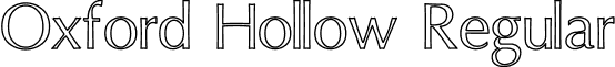 Oxford Hollow Regular font - OxfordHollow.ttf