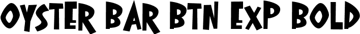 Oyster Bar BTN Exp Bold font - Oyster_20Bar_20BTN_20Exp_20Bold.ttf