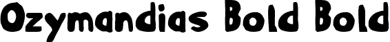 Ozymandias Bold Bold font - Ozyb.ttf