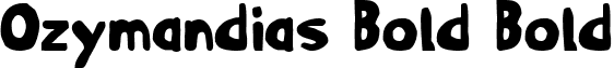 Ozymandias Bold Bold font - Ozyv2b.ttf