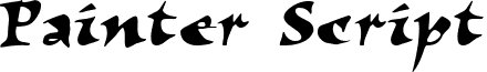 Painter Script font - CWPAINTR.ttf