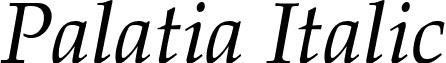 Palatia Italic font - PalatiaItalic.ttf