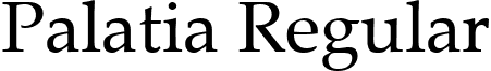 Palatia Regular font - PalatiaRegular.ttf
