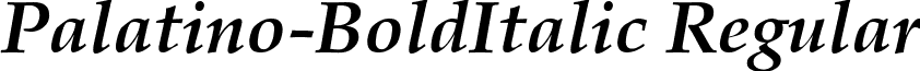 Palatino-BoldItalic Regular font - palatn.ttf