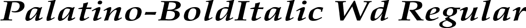 Palatino-BoldItalic Wd Regular font - palatin5.ttf