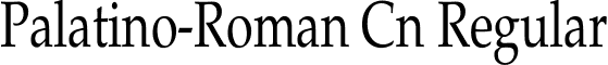 Palatino-Roman Cn Regular font - palati10.ttf