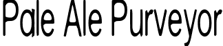 Pale Ale Purveyor font - PaleAlePurveyor.ttf