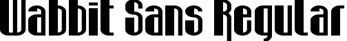 Wabbit Sans Regular font - wabbit_sans.ttf