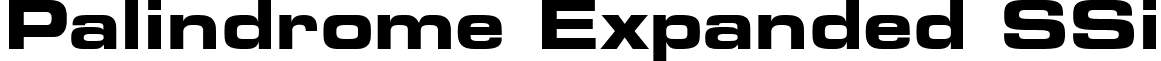 Palindrome Expanded SSi font - PalindromeExpandedSSiBoldExpanded.ttf