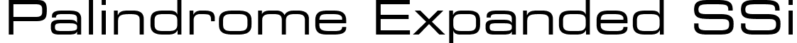 Palindrome Expanded SSi font - PalindromeExpandedSSiExpanded.ttf