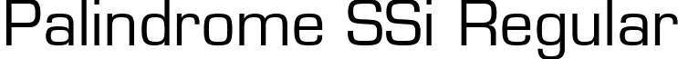 Palindrome SSi Regular font - PalindromeSSi.ttf