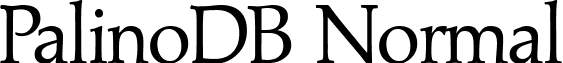 PalinoDB Normal font - PalinoDBNormal.ttf