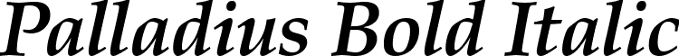 Palladius Bold Italic font - PalladiusBoldItalic.ttf