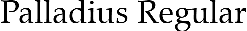 Palladius Regular font - Palladius.ttf