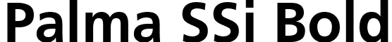 Palma SSi Bold font - PalmaSSiBold.ttf