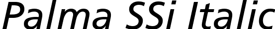 Palma SSi Italic font - PalmaSSiItalic.ttf