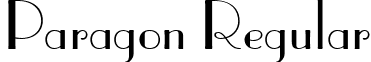 Paragon Regular font - Paragon.ttf