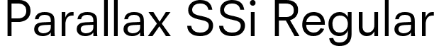 Parallax SSi Regular font - ParallaxSSi.ttf