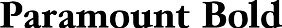 Paramount Bold font - Parambol.ttf