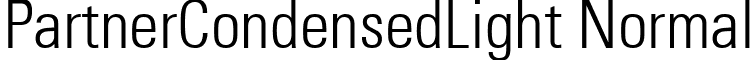 PartnerCondensedLight Normal font - partcln_.ttf