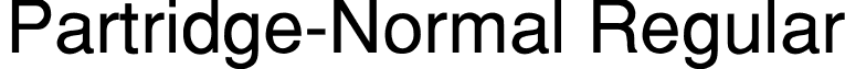 Partridge-Normal Regular font - partrn.ttf