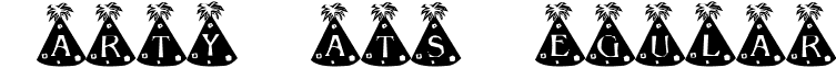 Party Hats Regular font - PartyHats.ttf