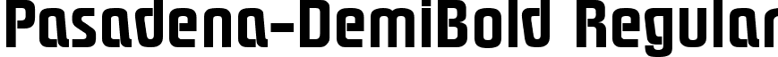 Pasadena-DemiBold Regular font - Pasadena-DemiBold.ttf