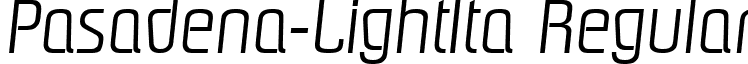 Pasadena-LightIta Regular font - Pasadena-LightIta.ttf