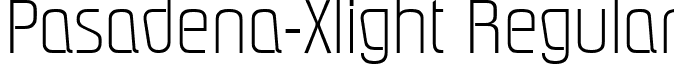 Pasadena-Xlight Regular font - Pasadena-Xlight.ttf