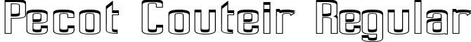 Pecot Couteir Regular font - PecotCouteir.ttf