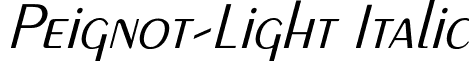 Peignot-Light Italic font - PEIGNOT2.ttf