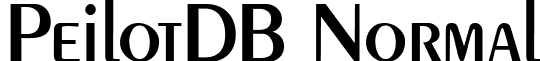 PeilotDB Normal font - PeilotDBNormal.ttf