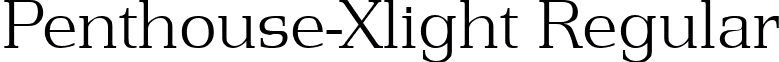 Penthouse-Xlight Regular font - Penthouse-Xlight.ttf