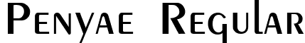 Penyae Regular font - penya.ttf