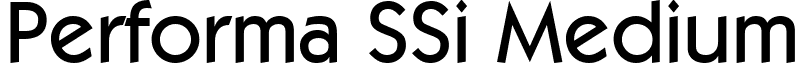 Performa SSi Medium font - PerformaSSiMedium.ttf