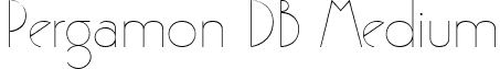 Pergamon DB Medium font - PergamonDB.ttf