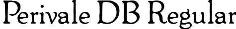 Perivale DB Regular font - Perivale-RegularDB.ttf