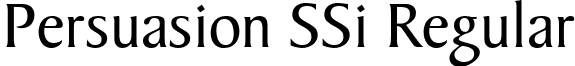 Persuasion SSi Regular font - PersuasionSSi.ttf