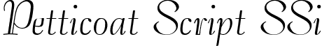 Petticoat Script SSi font - PetticoatScriptSSi.ttf