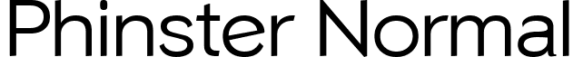 Phinster Normal font - Phinster.ttf