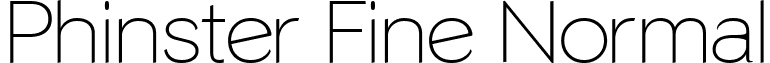 Phinster Fine Normal font - PhinsterFine.ttf