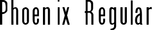 Phoenix Regular font - phoeni.ttf