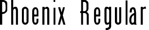 Phoenix Regular font - PhoenixRegular.ttf